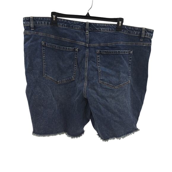 Lane Bryant Shorts Plus 26 Signature Fit Boyfriend Denim Bermuda Dark Wash Blue - Picture 7 of 10